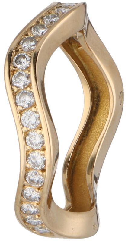 Geelgouden Cartier ring, ca. 0.42 ct. diamant - 18 kt.