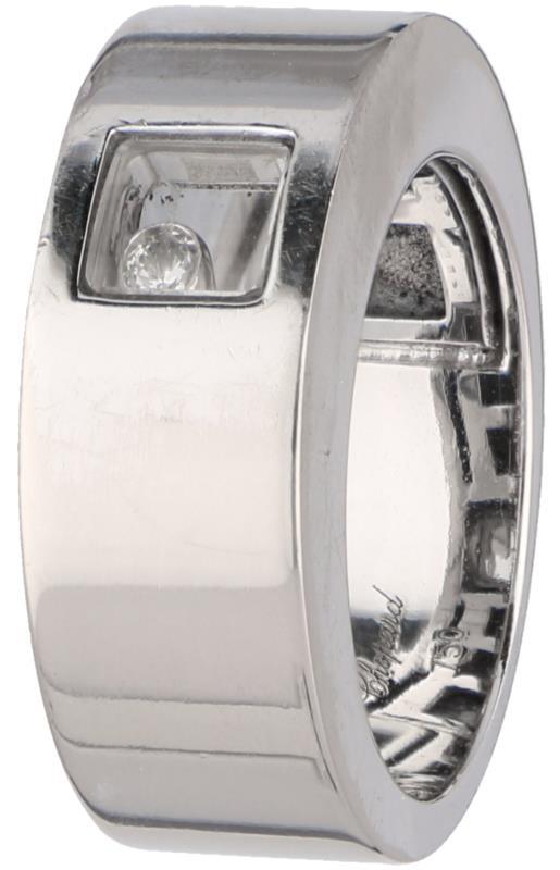 Witgouden Chopard Happy Diamonds bandring, ca. 0.03 ct. diamant - 18 kt.