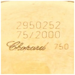 Geelgouden Chopard guilloche manchetknopen - 18 kt.