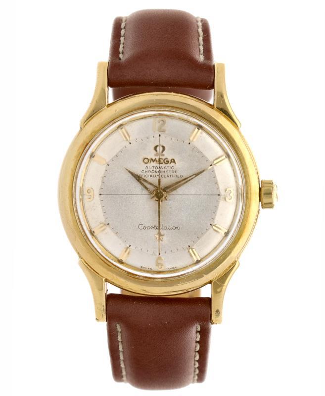 Omega Constellation Pie Pan dog leg 2852 gold2852 - Herenhorloge - Automaat - ca. 1958.