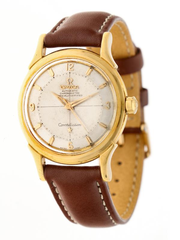 Omega Constellation Pie Pan dog leg 2852 gold2852 - Herenhorloge - Automaat - ca. 1958.