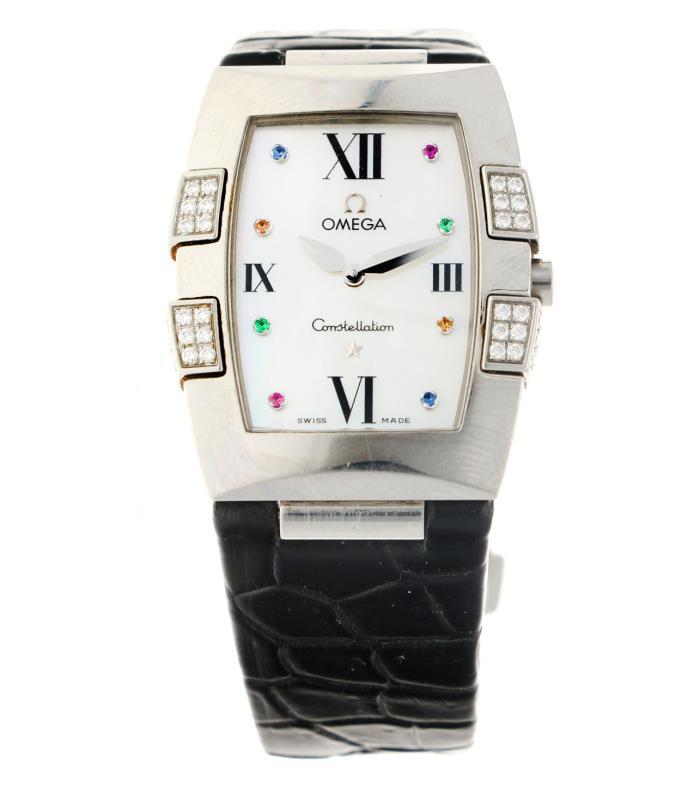 Omega Constellation Quadrella mother of pearl - Dameshorloge - Quartz - ca. 2010.