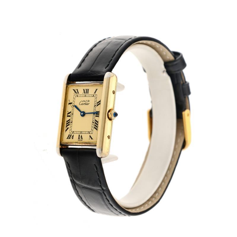 Cartier Tank Vermeil 590005590005 - Dameshorloge - Quartz - ca. 1990.