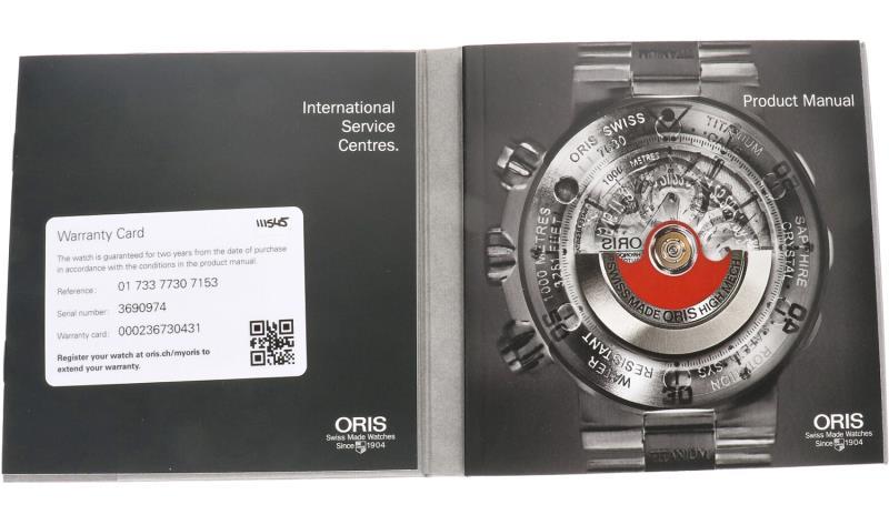 Oris Aquis Titanium Date 01733773071530173377307153 - Herenhorloge - Automaat - ca. 2010.