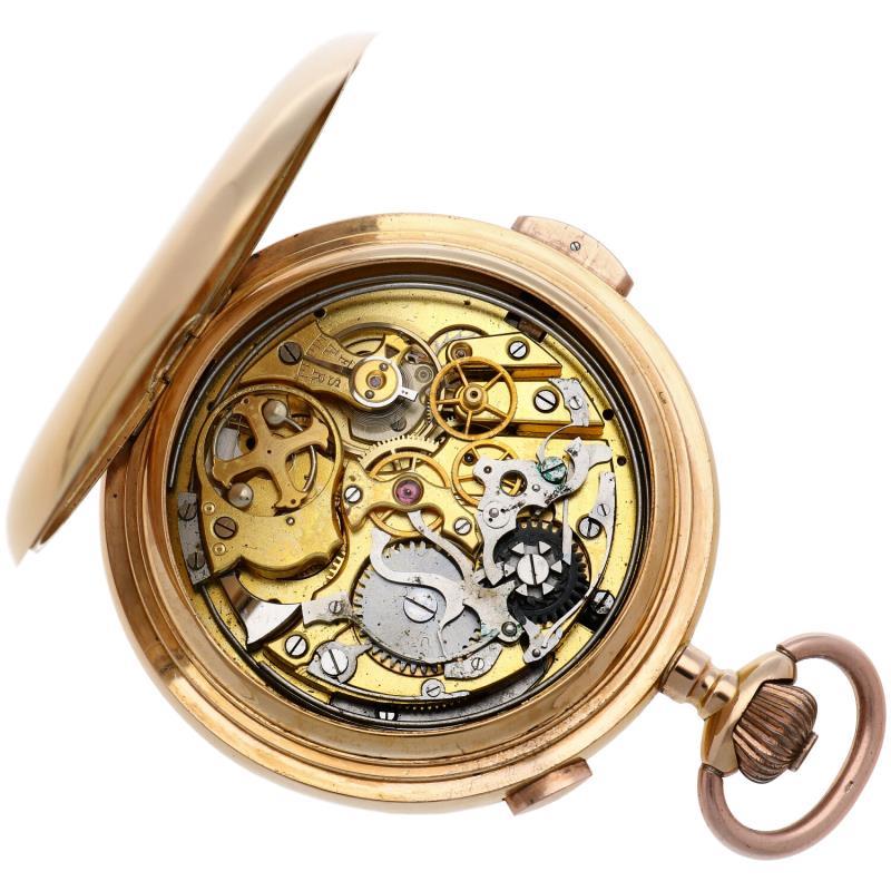 Savonette chronometer zakhorloge met minute repeater - Herenzakhorloge - Handopwindbaar - ca. 1900.