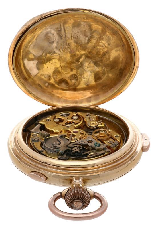 Savonette chronometer zakhorloge met minute repeater - Herenzakhorloge - Handopwindbaar - ca. 1900.