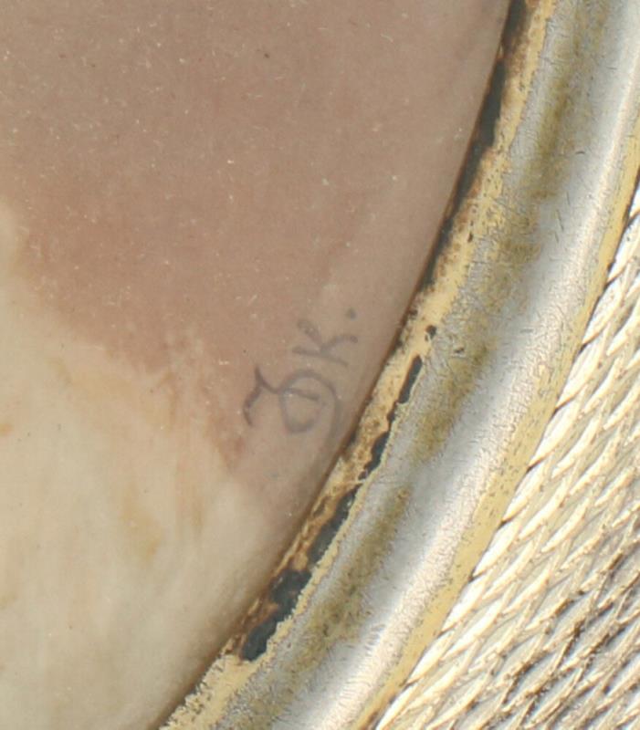 Kaptafel doosje zilver.