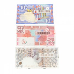 Nederland 10/25/100 gulden Bankbiljet Type 1989-1997 IJsvogel/Roodborstje/Steenuil - Zeer Fraai +.