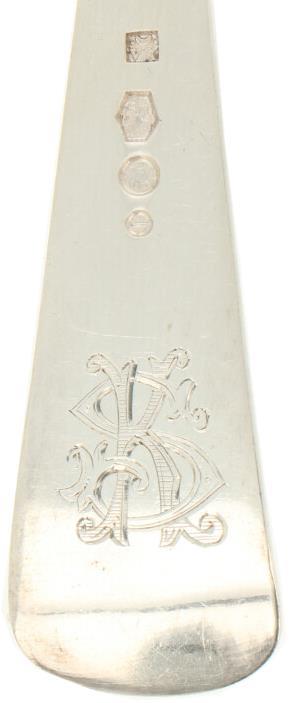 (12) Delige set diner lepels & vorken 'HAAGS LOFJE' zilver.