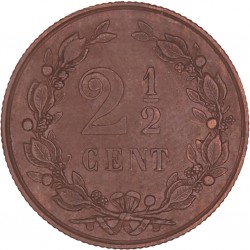 2½ Cent Willem III 1883. Zeer fraai / Prachtig.