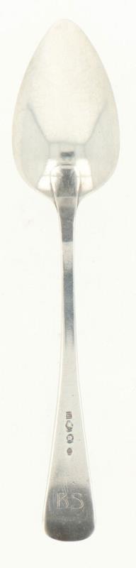 (6) Delige set diner lepels zilver.