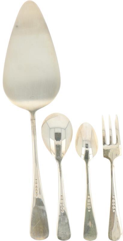 (14) Delige set zilver.
