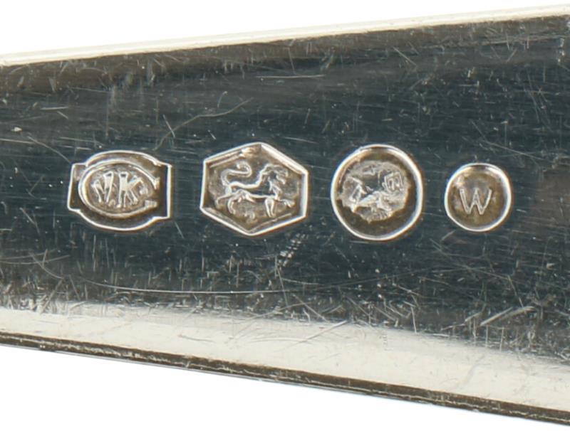 (3) Delig lot scheplepels "HAAGS LOFJE" zilver.