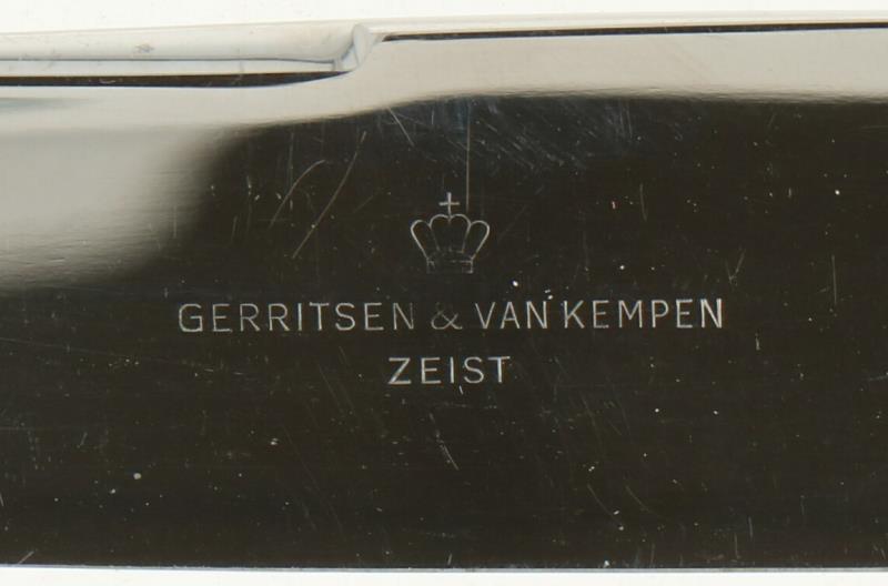 (6) Delige set Diner messen zilver.