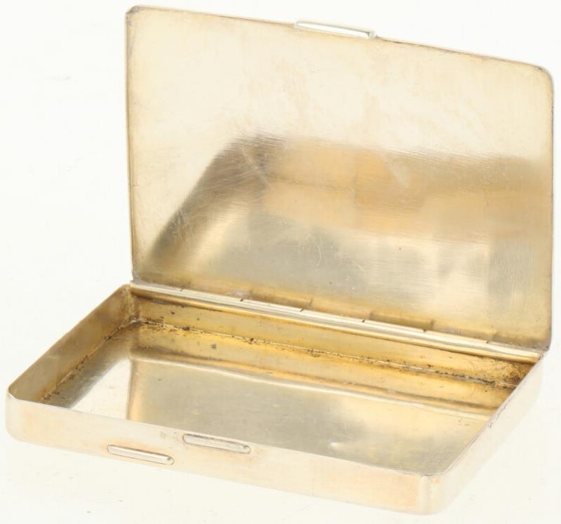 (2) Delig lot doosjes zilver.