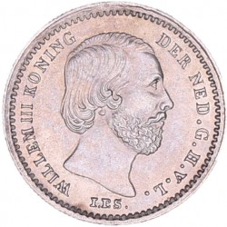 5 Cent Willem III 1869. FDC.