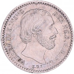 10 Cent Willem III 1887. FDC - (Opgewreven).