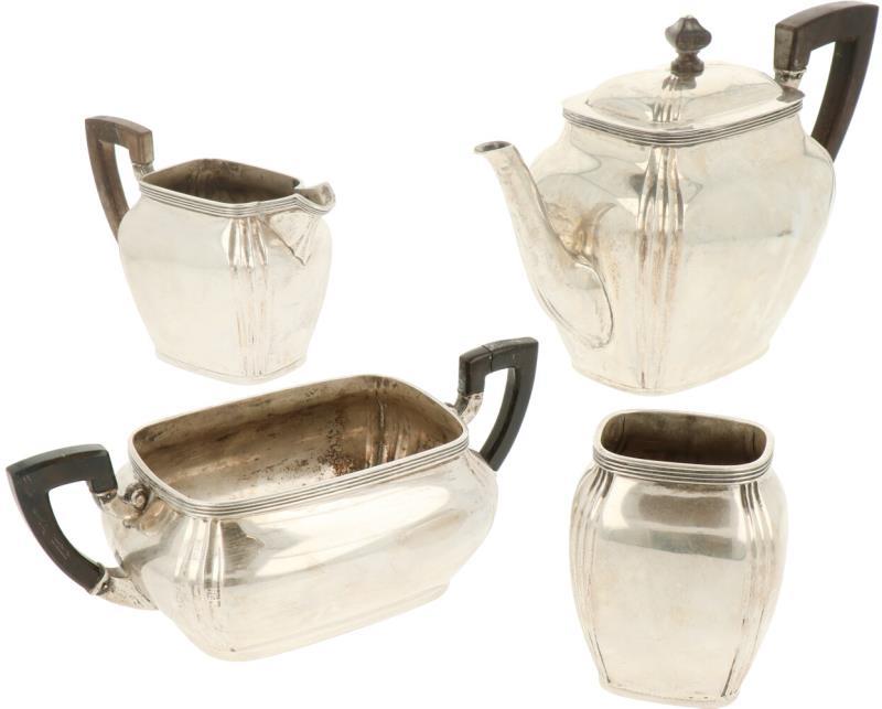 (4) Delig koffie servies zilver.