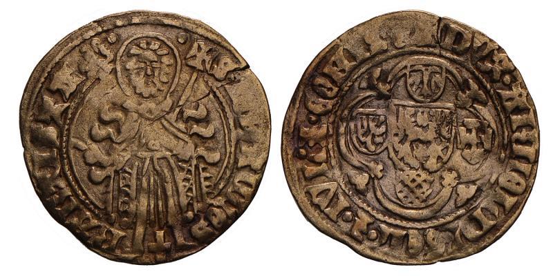 St. Jan Goudgulden Gelre, Arnold van Egmond Z.j. (1423-73). Fraai / Zeer Fraai.