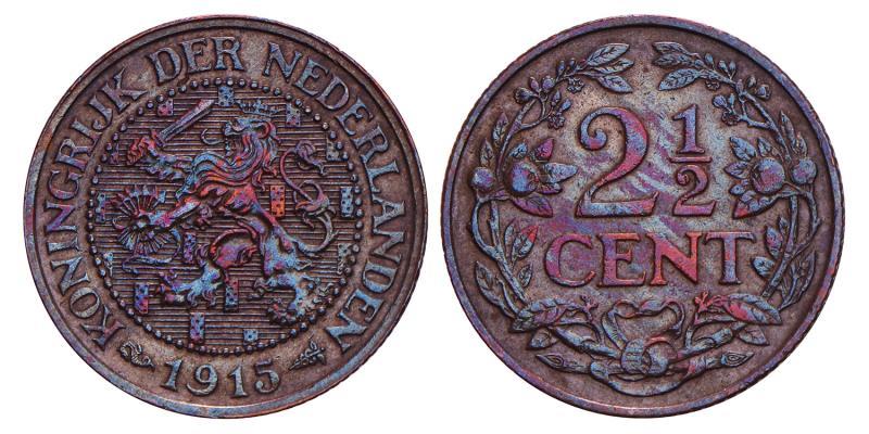2½ Cent Wilhelmina 1915. FDC.