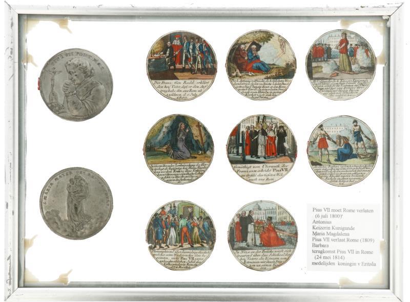 1823. Germany. Screw medal or Token box of the death of Pius VII.