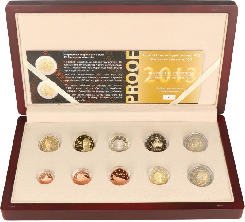 Greece.  Euro coin series 'Union Crete/Greece and Platos academy'. 2013.