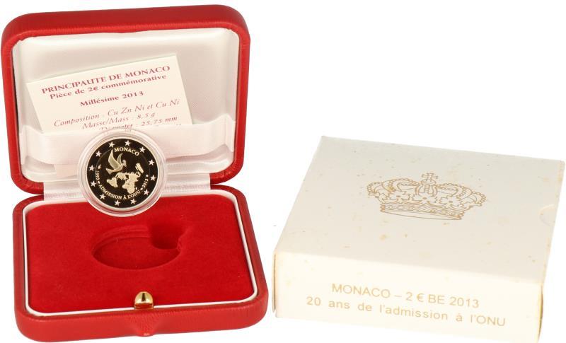 Monaco.  2 Euro '20 ans de l'admission a l'ONU'. 2013.