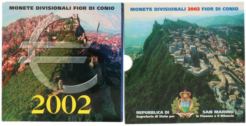 San Marino.  Euro coin series. 2002.