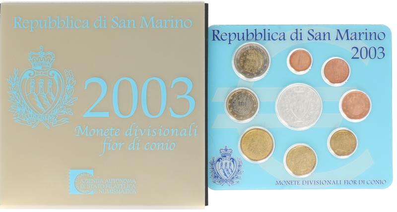 San Marino.  Euro coin series. 2003.