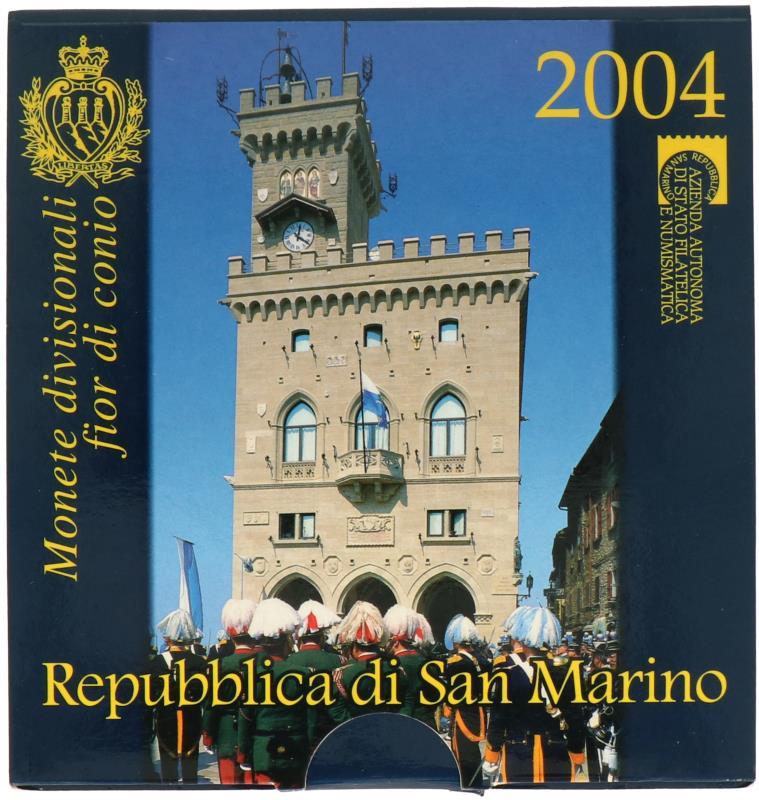 San Marino.  Euro coin series. 2004.