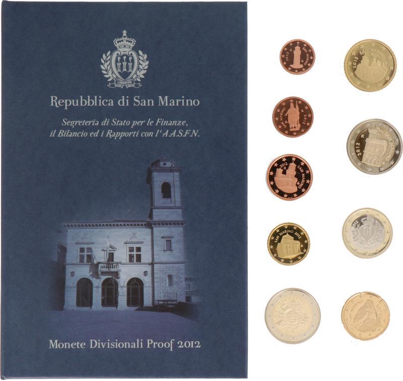 San Marino.  Euro coin series '10th anniversary Euro'. 2012.