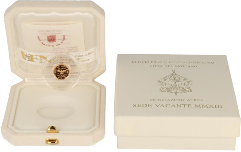 Vatican City.  10 Euro gold 'Sede vacante'. 2013.