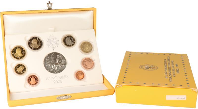 Vatican City.  Euro coin series '80th anniversary of the foundation of Vatican City. 2009.