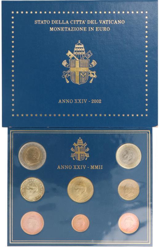 Vatican City.  Euro coin series. 2002.