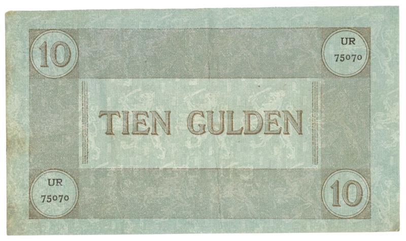 Nederland. 10 gulden. Bankbiljet. Type 1920. Arbeid en welvaart - Zeer Fraai.