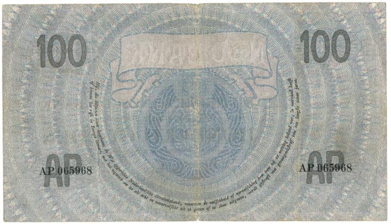 Nederland. 100 gulden. Bankbiljet. Type 1924. Grietje seel - Fraai / Zeer Fraai.