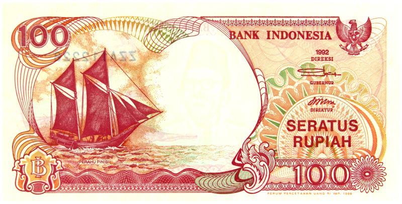 Indonesia. 100 rupiah. Banknote. Type 1992. - UNC.