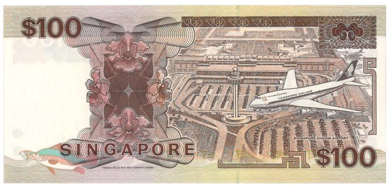 Singapore. 100 dollars. Banknote. Type 1984. - UNC.