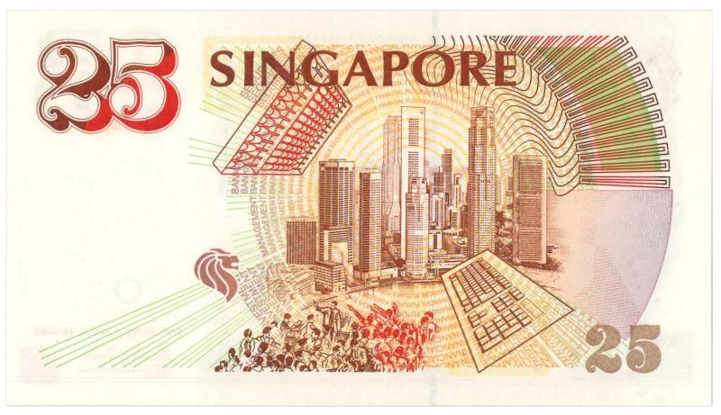 Singapore. 25 dollars. Banknote. Type 1996. - UNC.