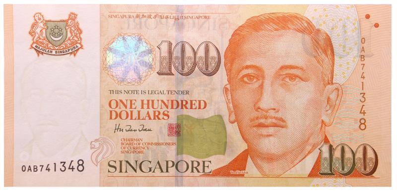 Singapore. 100 dollars. Banknote. Type 1999. - UNC.