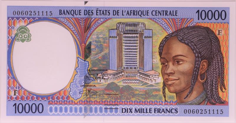 Central African States. 10000 francs. Banknote. Type 2000. - UNC.