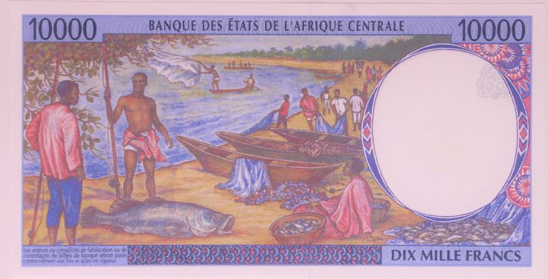 Central African States. 10000 francs. Banknote. Type 2000. - UNC.