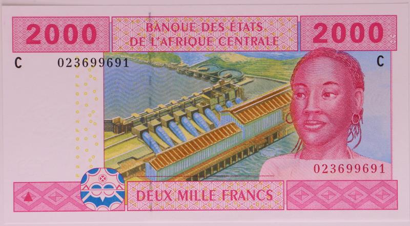 Central African States. 2000 francs. Banknote. Type 2002. - UNC.