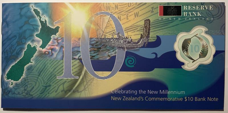 New Zealand. 10 dollars. Banknote. Type 1991. - UNC.