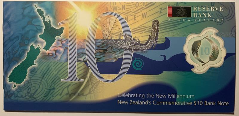 New Zealand. 10 dollars. Banknote. Type 1991. - UNC.