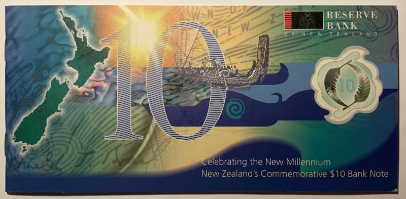 New Zealand. 10 dollars. Banknote. Type 1991. - UNC.