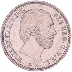 10 Cent Willem III 1869. Prachtig / FDC (Licht randschade, gepoetst).