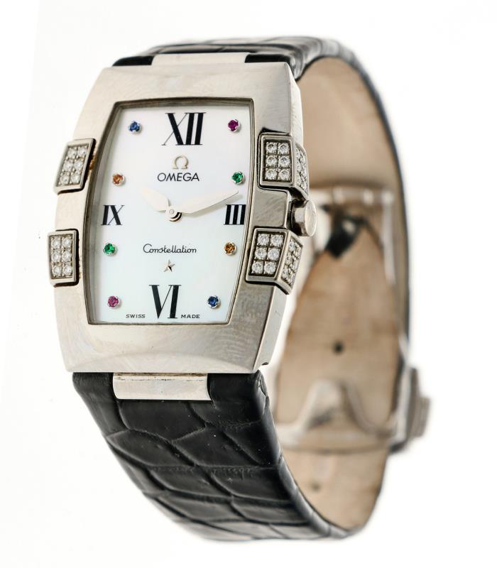 Omega Constellation Quadrella mother of pearl - Dameshorloge - Quartz - ca. 2010.