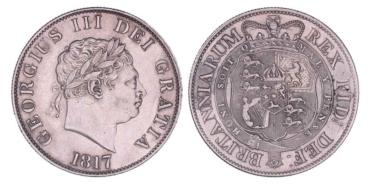 Great-Britain. George III. ½ Crown. 1817.
