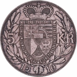 Liechtenstein. Johann II. 5 Kronen. 1910.